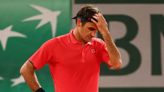 Federer se lamenta Federer se lamenta