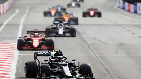 Pierre Gasly volvió a pisar el podio Pierre Gasly volvió a pisar el podio