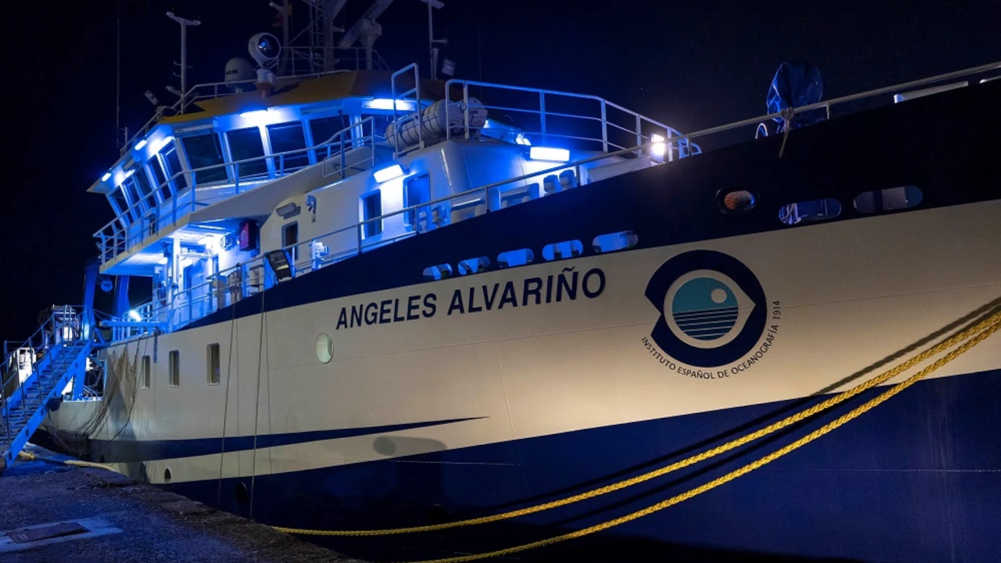 El buque oceanográfico 'Ángeles Alvariño', que busca a Anna y Olivia El buque oceanográfico 'Ángeles Alvariño', que busca a Anna y Olivia