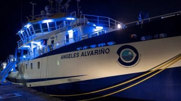 El buque oceanográfico 'Ángeles Alvariño', que busca a Anna y Olivia