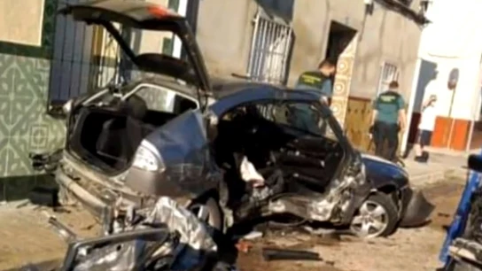 Imagen del accidente en Argamasilla de Alba, Ciudad Real Imagen del accidente en Argamasilla de Alba, Ciudad Real