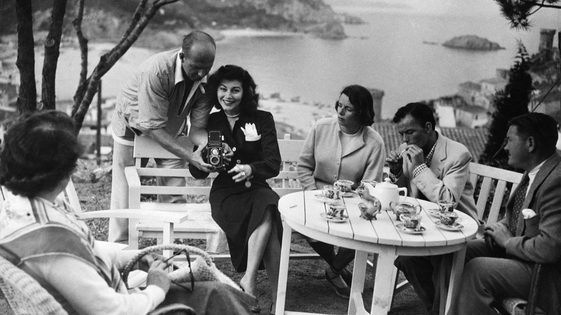 Ava Gardner, durante su estancia en la Costa Brava en 1956