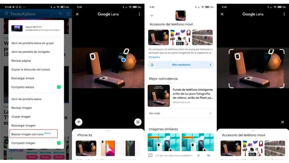 Buscando imágenes con Google Lens desde Chrome