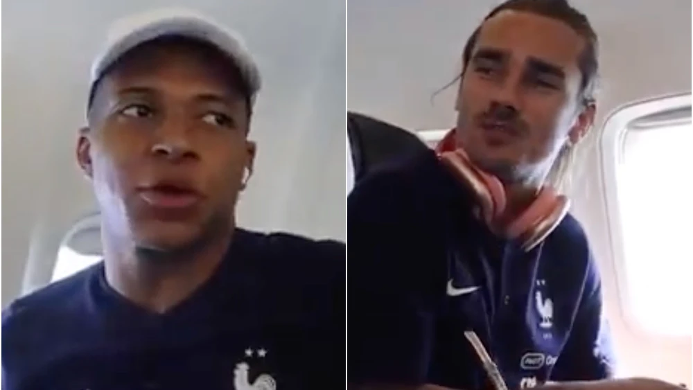 Kylian Mbappé y Antoine Griezmann