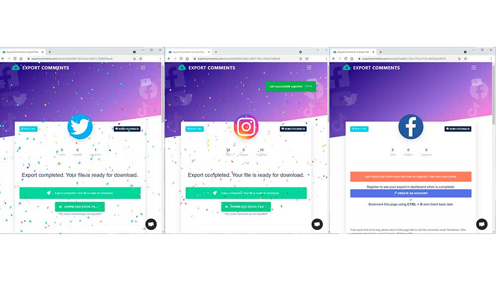 Descargando archivos de publicaciones en redes