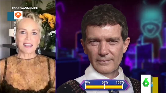 Sharon Stone confiesa cómo consiguió que Antonio Banderas presentara un Oscar Sharon Stone confiesa cómo consiguió que Antonio Banderas presentara un Oscar