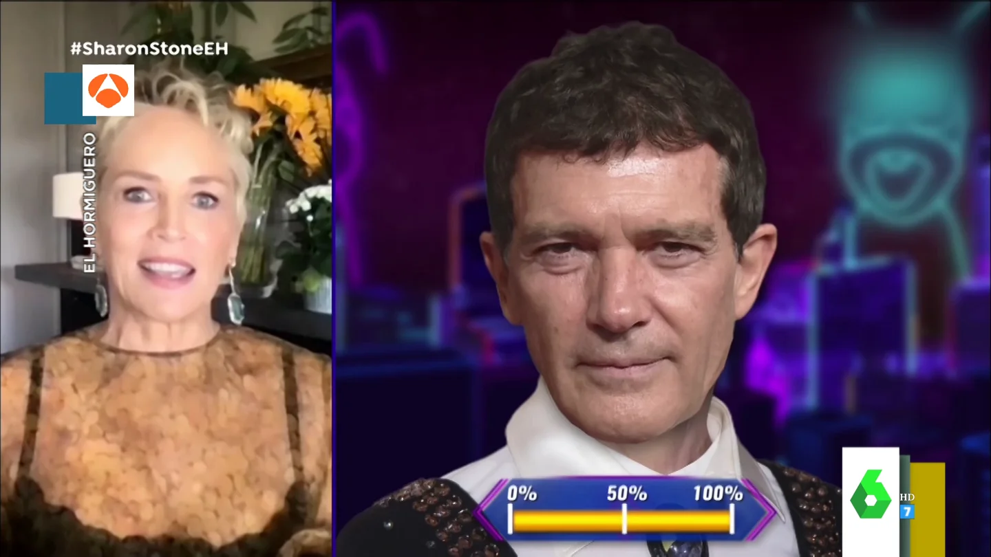 Sharon Stone confiesa cómo consiguió que Antonio Banderas presentara un Oscar Sharon Stone confiesa cómo consiguió que Antonio Banderas presentara un Oscar