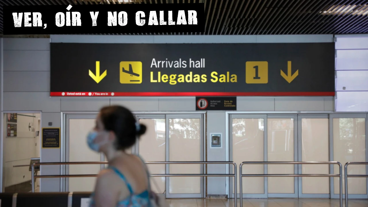 Puerta de llegadas de la T1 en Barajas