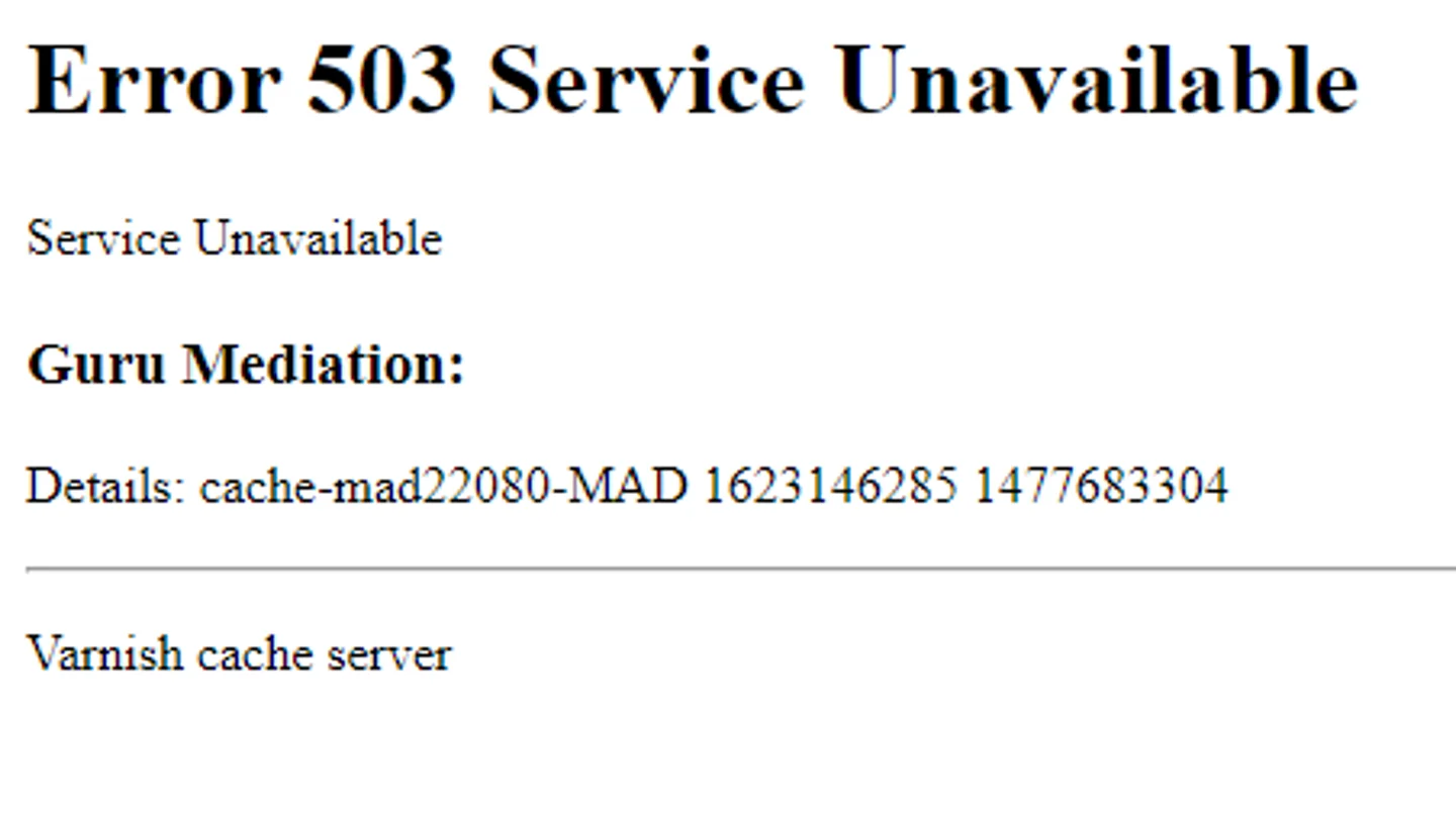 Un fallo en el servidor Fastly provoca una caída mundial de webs Un fallo en el servidor Fastly provoca una caída mundial de webs