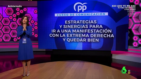 Cristina Gallego desvela las estrategias del PP "para ir a una manifestación con la extrema derecha y quedar bien" Cristina Gallego desvela las estrategias del PP "para ir a una manifestación con la extrema derecha y quedar bien"