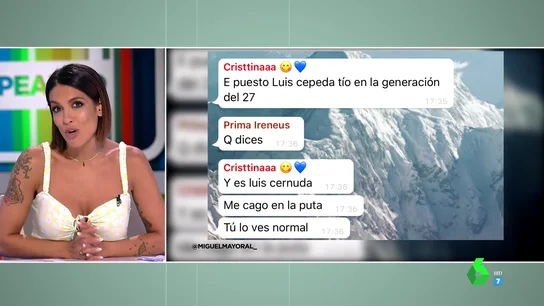 El surrealista error de una joven al confundir a Luis Cernuda con Cepeda en EBAU: "Me cago en la p***, ¿tú lo ves normal?" El surrealista error de una joven al confundir a Luis Cernuda con Cepeda en EBAU: "Me cago en la p***, ¿tú lo ves normal?"