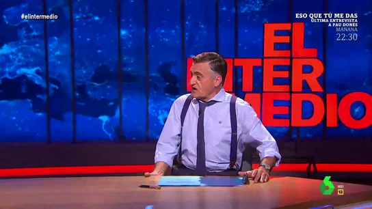 "¿Has venido en bañador?": Wyoming alucina al ver el look de Sandra Sabatés en directo en El Intermedio "¿Has venido en bañador?": Wyoming alucina al ver el look de Sandra Sabatés en directo en El Intermedio