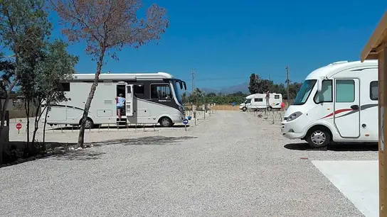 Vista del camping Área 7, en Campello, Alicante Camping