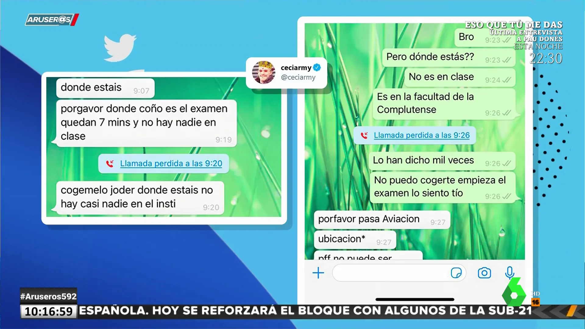 Un joven se olvida de que la EBAU se hace en la universidad y acude a su instituto para hacer los exámenes