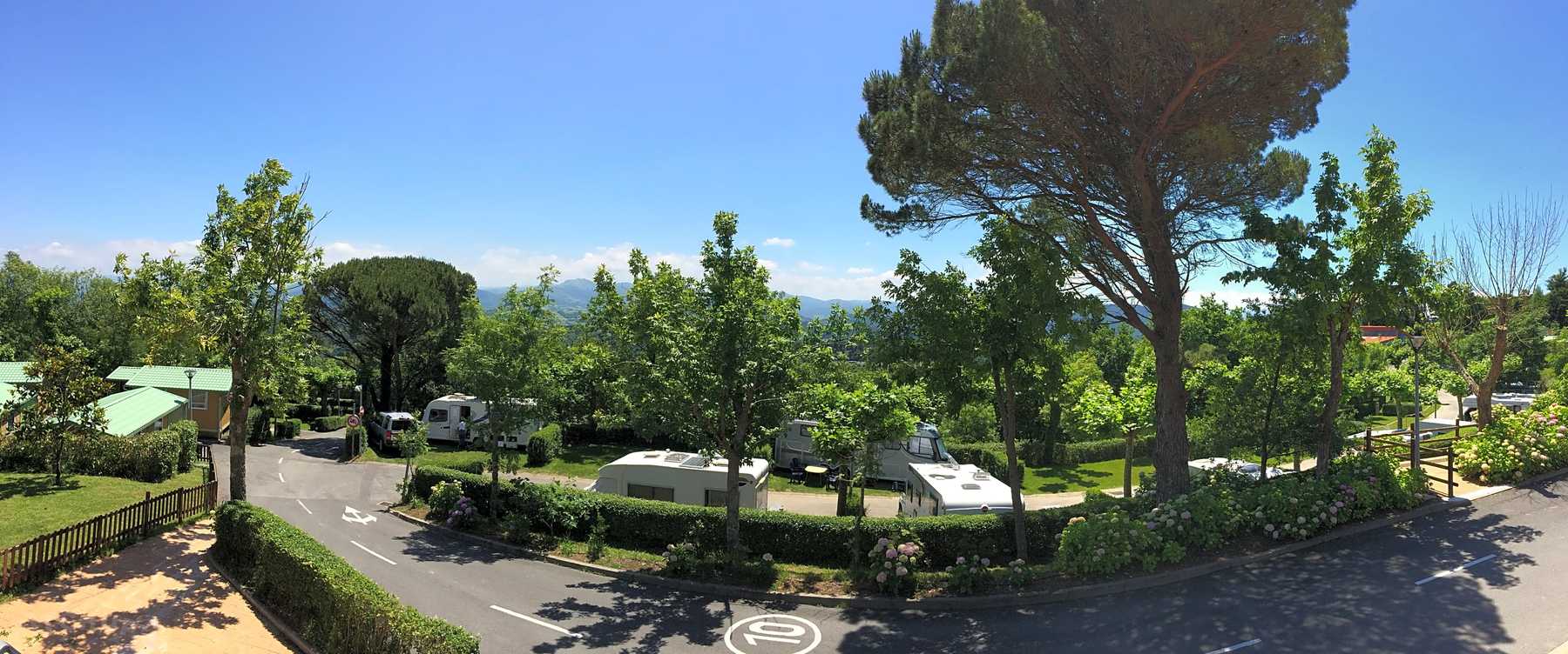 Vista del camping Igueldo, en San Sebastián