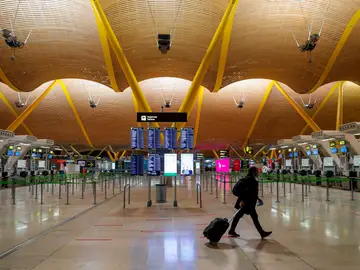 La terminal T4 del aeropuerto de Barajas en Madrid. 