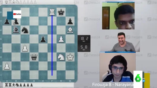 La apasionada retransmisión de Pepe Cuenca en una partida de ajedrez online La apasionada retransmisión de Pepe Cuenca en una partida de ajedrez online