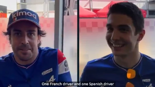 Fernando Alonso y Esteban Ocon Fernando Alonso y Esteban Ocon
