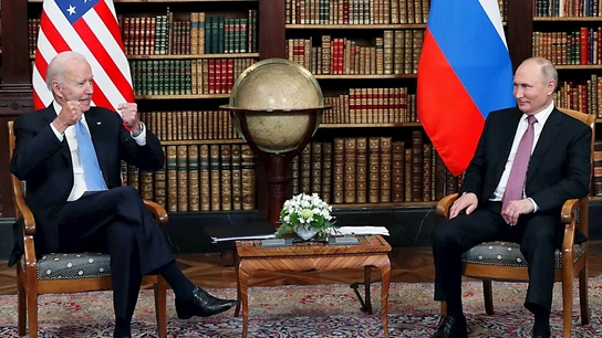 Los presidentes de Estados Unidos, Joe Biden, y de Rusia, Vladímir Putin. Los presidentes de Estados Unidos, Joe Biden, y de Rusia, Vladímir Putin.