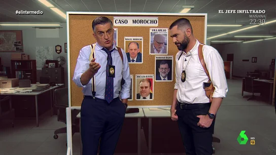 Los 'investigadores' Wyoming y Mateo analizan los papeles de cada cara conocida en la Operación Kitchen Los 'investigadores' Wyoming y Mateo analizan los papeles de cada cara conocida en la Operación Kitchen