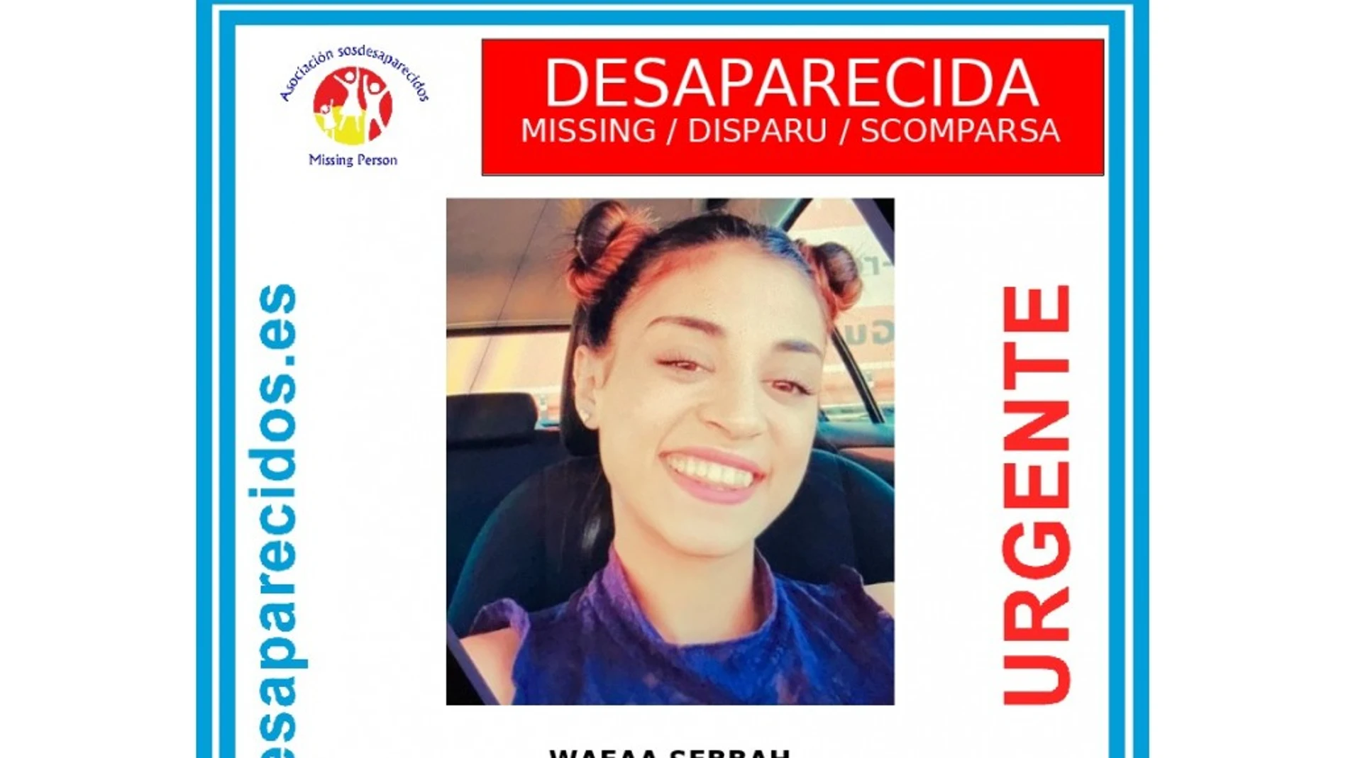 Wafaa Sebbah, la joven desaparecida en Carcaixent en 2019