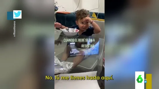 "Me tienes estresado": la respuesta viral de un bebé que trata de hacerse respetar ante su padre "Me tienes estresado": la respuesta viral de un bebé que trata de hacerse respetar ante su padre