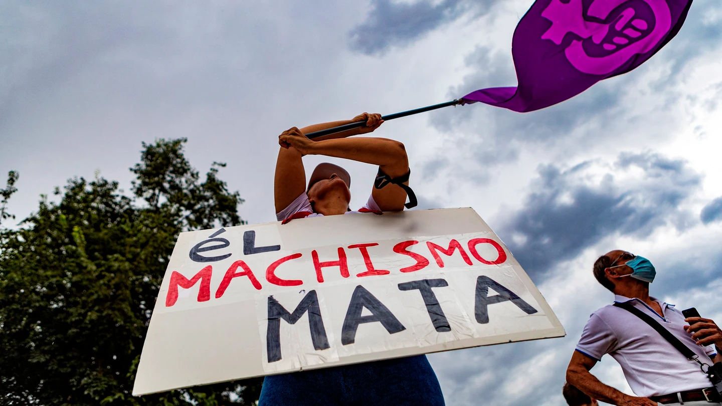Imagen de una manifestación contra la violencia machista Imagen de una manifestación contra la violencia machista