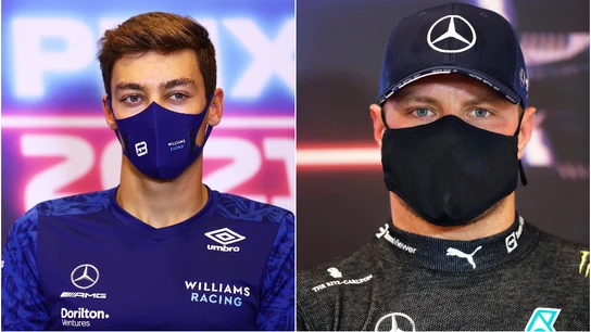 George Russell y Valtteri Bottas George Russell y Valtteri Bottas