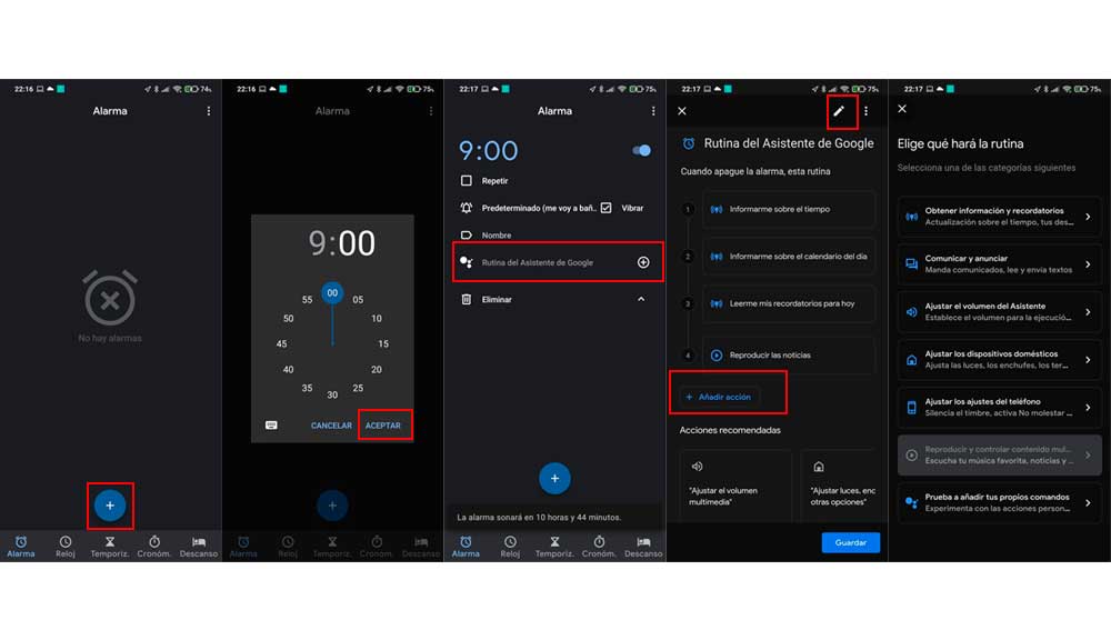 Usa tus alarmas para ejecutar tus propias rutinas