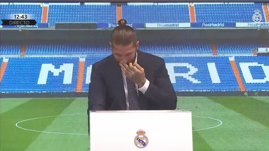 Sergio Ramos se despide entre lágrimas del Real Madrid Sergio Ramos se despide entre lágrimas del Real Madrid