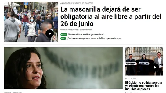 Portada de laSexta.com el 18 de junio de 2021 Portada de laSexta.com el 18 de junio de 2021
