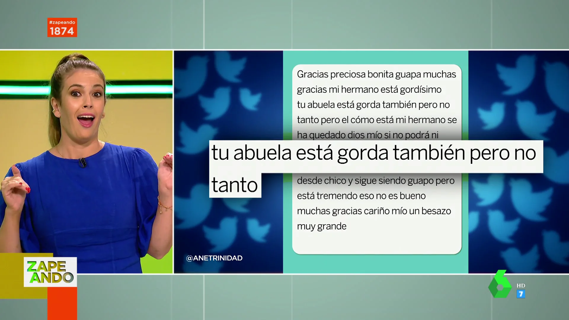 "Mi hermano está gordísimo": la surrealista respuesta de una mujer cuando le mandan una foto de sus familiares