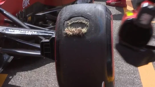 La rueda de Carlos Sainz La rueda de Carlos Sainz