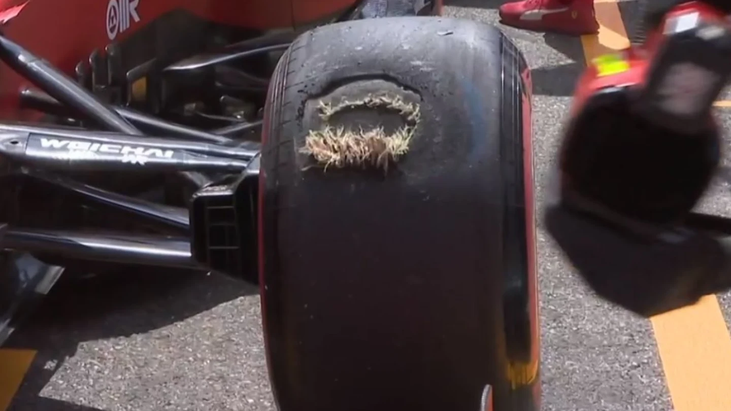 La rueda de Carlos Sainz La rueda de Carlos Sainz