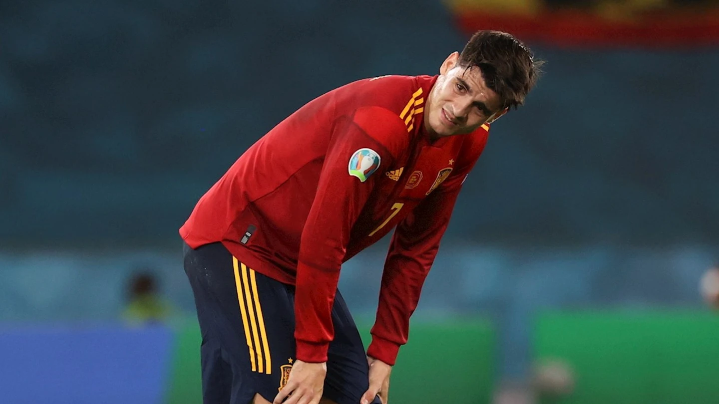 Álvaro Morata, cabizbajo Álvaro Morata, cabizbajo