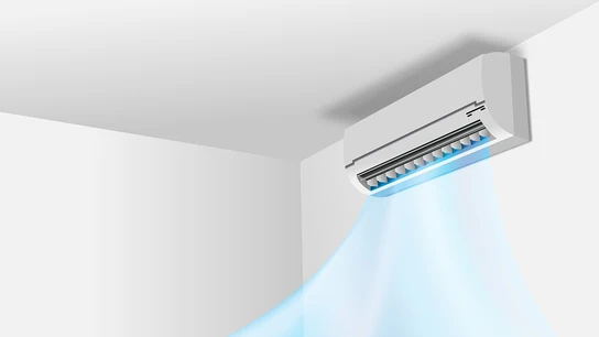 Imagen de archivo de un aparato de aire acondicionado Imagen de archivo de un aparato de aire acondicionado