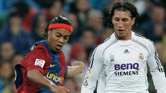 Ronaldinho, con Ramos Ronaldinho, con Ramos