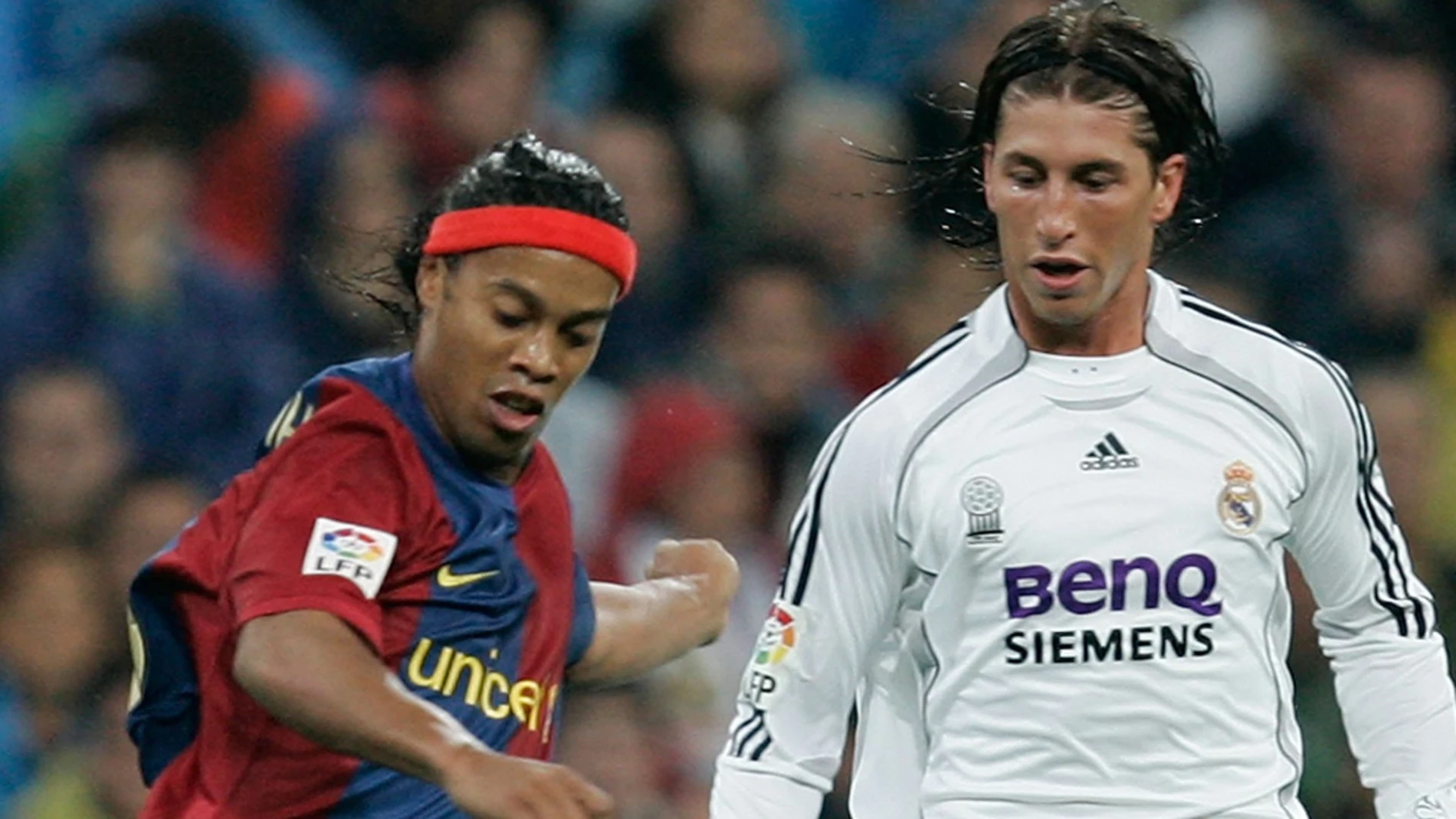 Ronaldinho, con Ramos