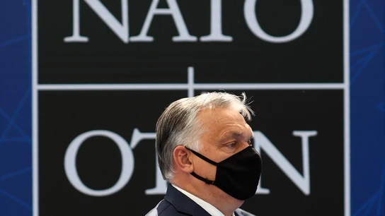 Viktor Orban, durante la cumbre de la OTAN Viktor Orban, durante la cumbre de la OTAN