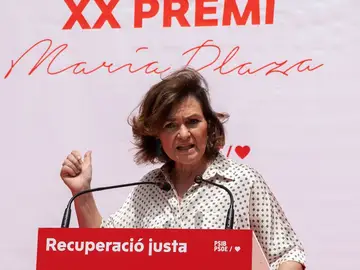 La vicepresidenta primera del Gobierno, Carmen Calvo
