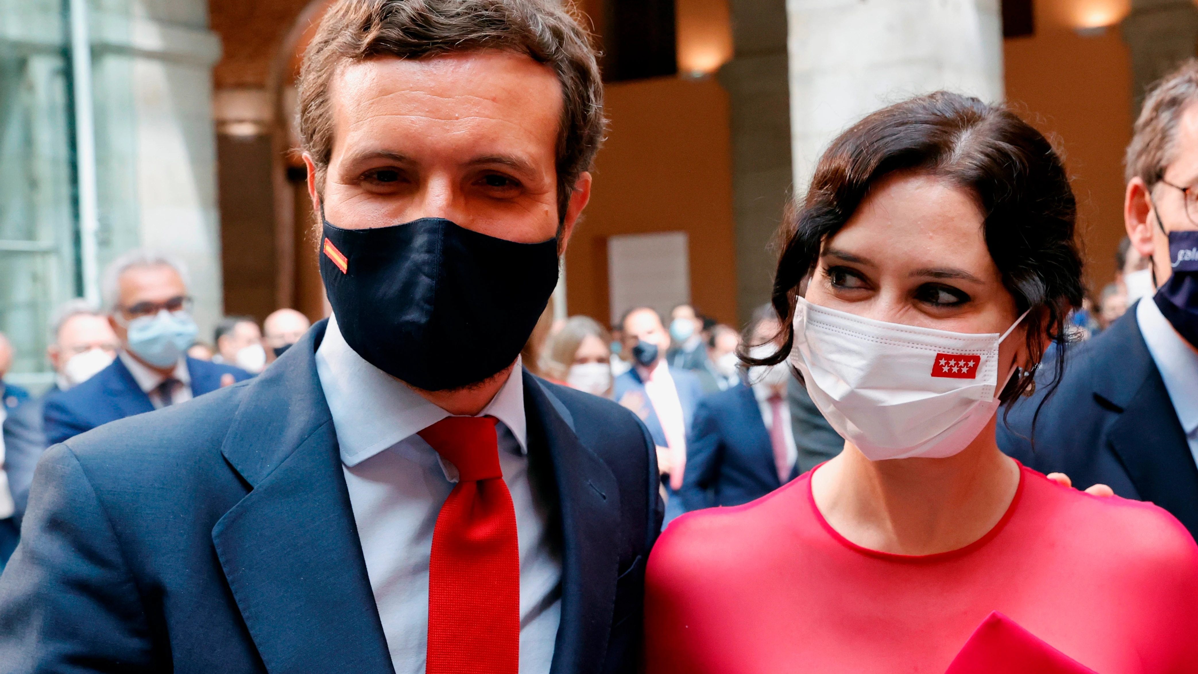 Pablo Casado, junto a Isabel Díaz Ayuso