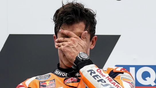 Marc Márquez, emocionado Marc Márquez, emocionado
