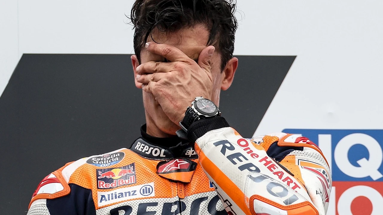 Marc Márquez, emocionado