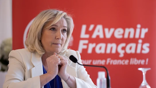 La presidenta de la Agrupación Nacional (RN) de Francia, Marine Le Pen. La presidenta de la Agrupación Nacional (RN) de Francia, Marine Le Pen.