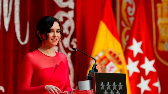 Isabel Díaz Ayuso, durante su investidura como presidenta de la Comunidad de Madrid Isabel Díaz Ayuso, durante su investidura como presidenta de la Comunidad de Madrid