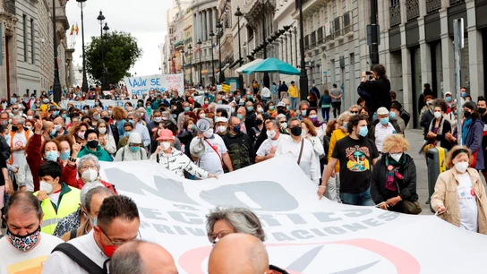 La Marea Blanca marcha por las calles de Madrid La Marea Blanca marcha por las calles de Madrid