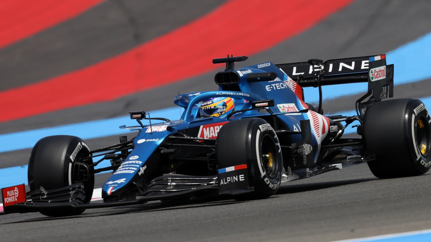 Fernando Alonso, en Francia Fernando Alonso, en Francia