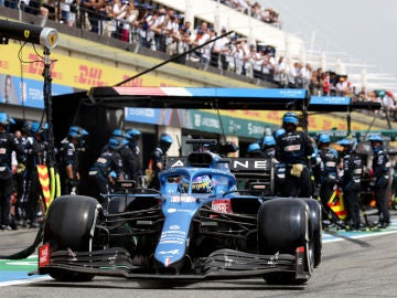 Fernando Alonso en el GP de Francia