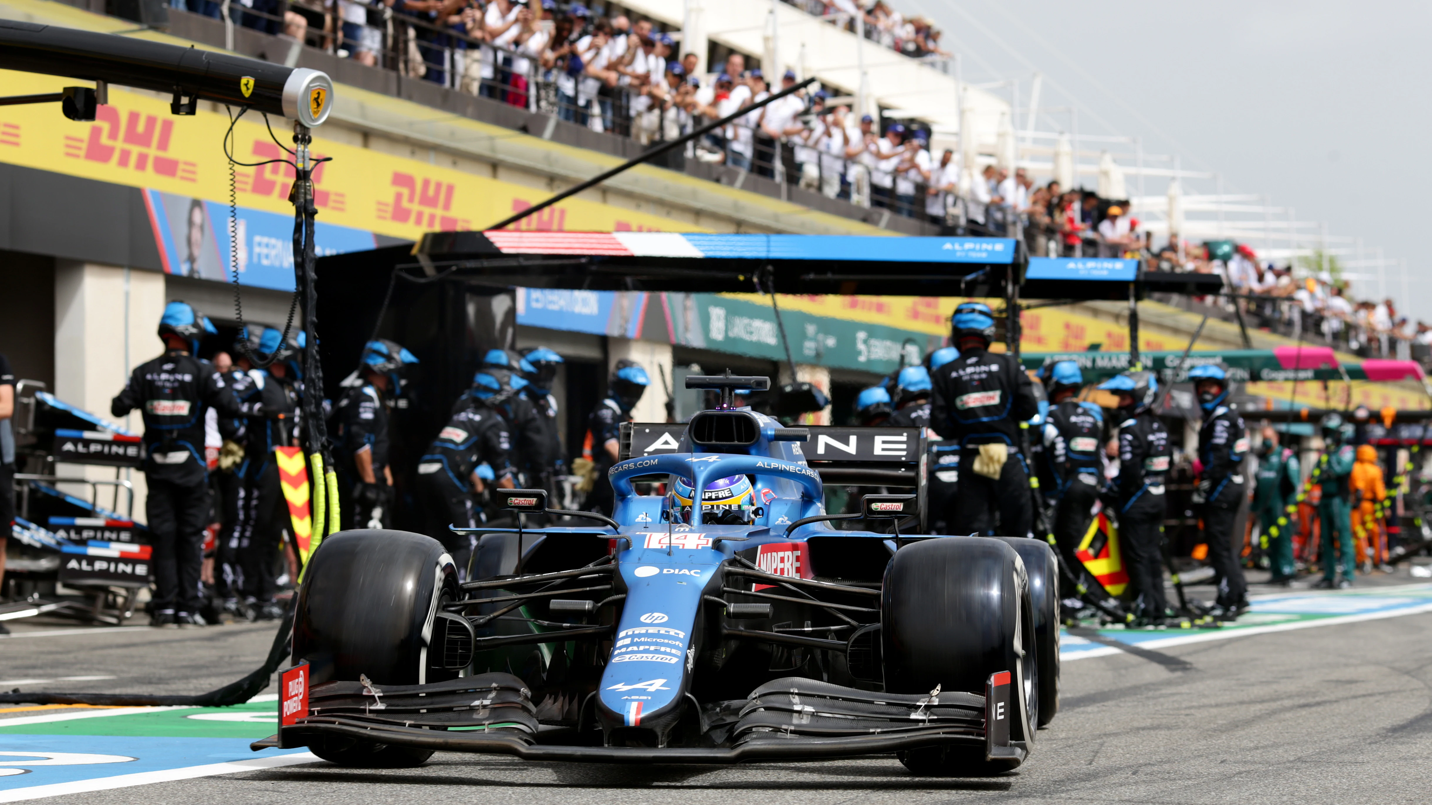 Fernando Alonso en el GP de Francia