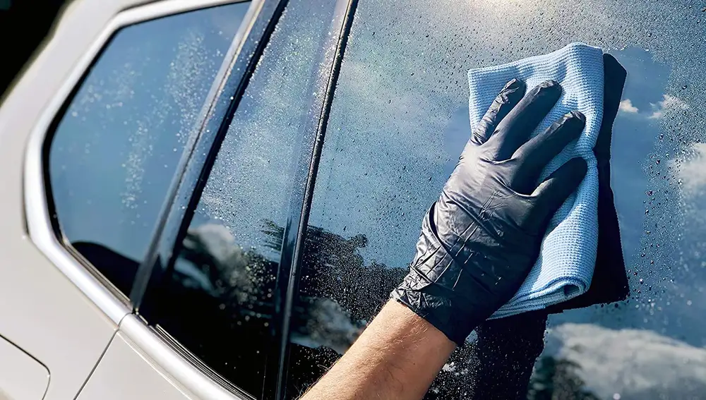 Glart Pack de dos paños de microfibra para limpiar ventanas y cristales del coche